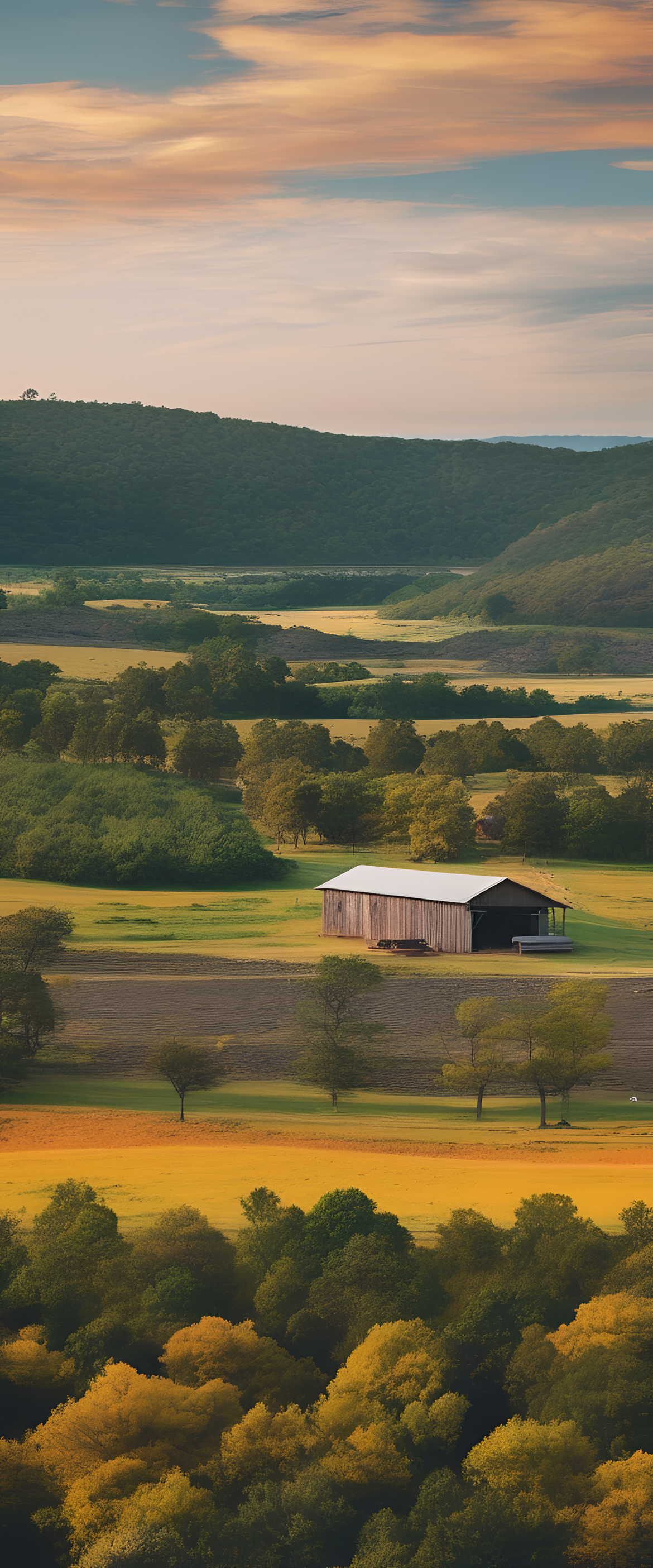 Country landscape wallpaper