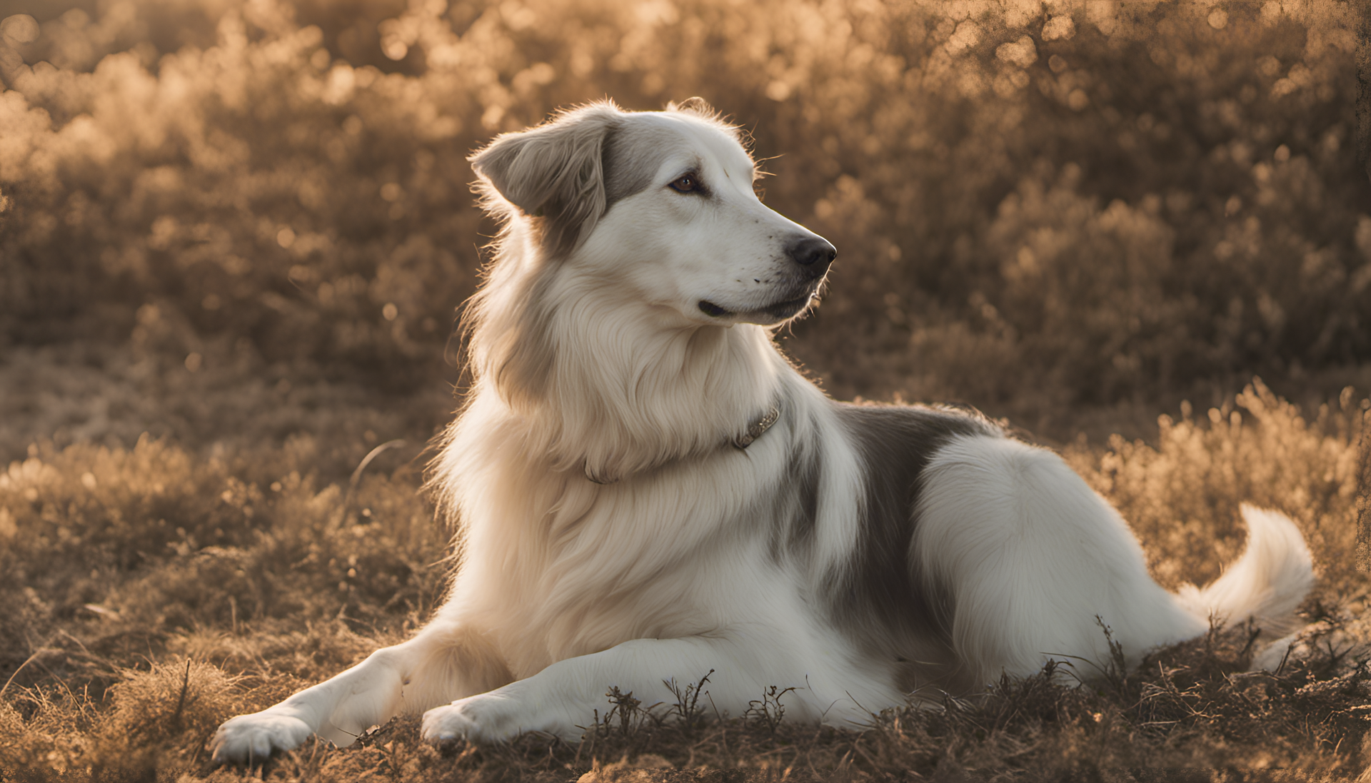 Playful dog fetching a ball in a sunlit green field.