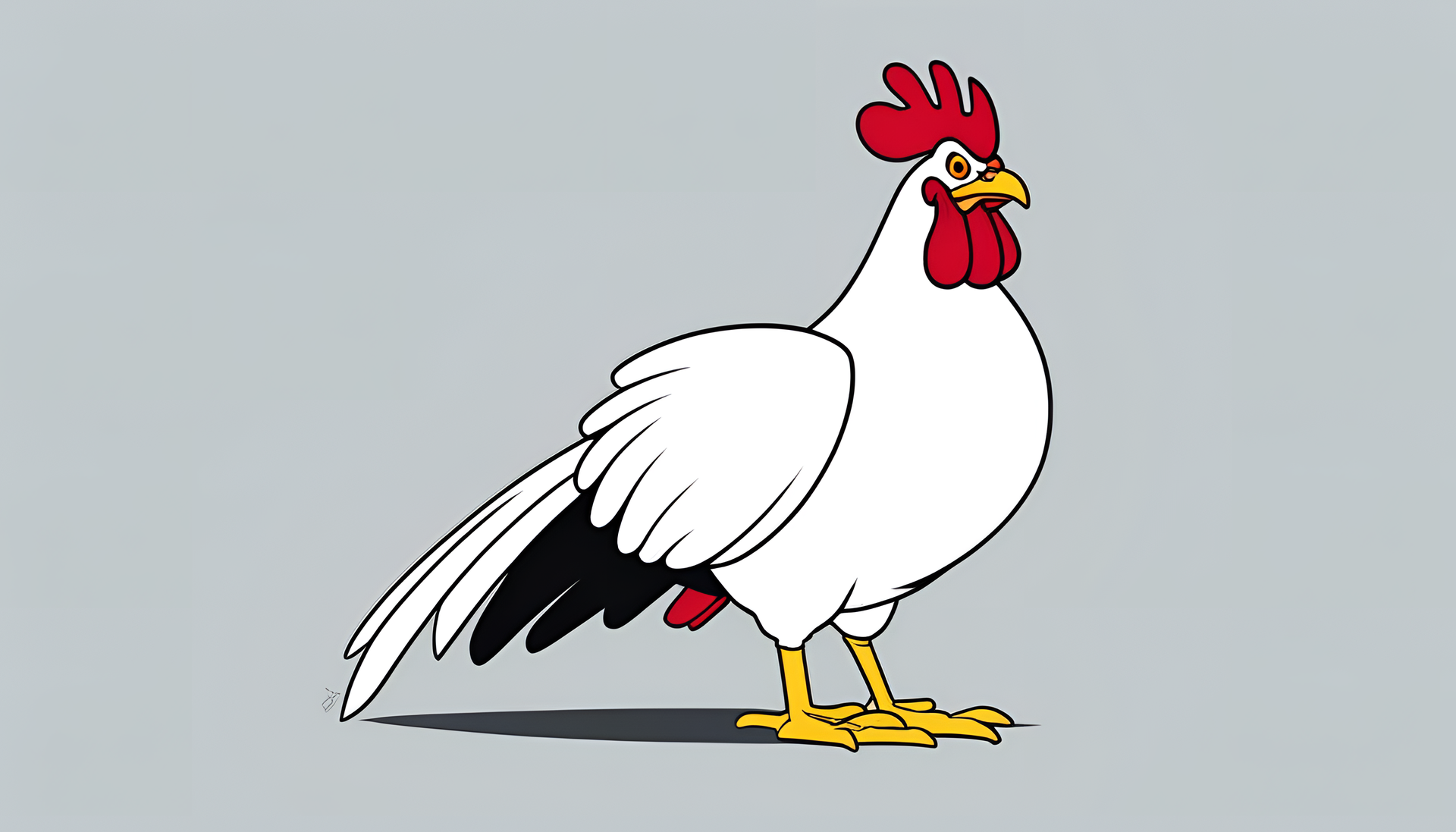 Minimalist Foghorn Leghorn in a HD desktop wallpaper.