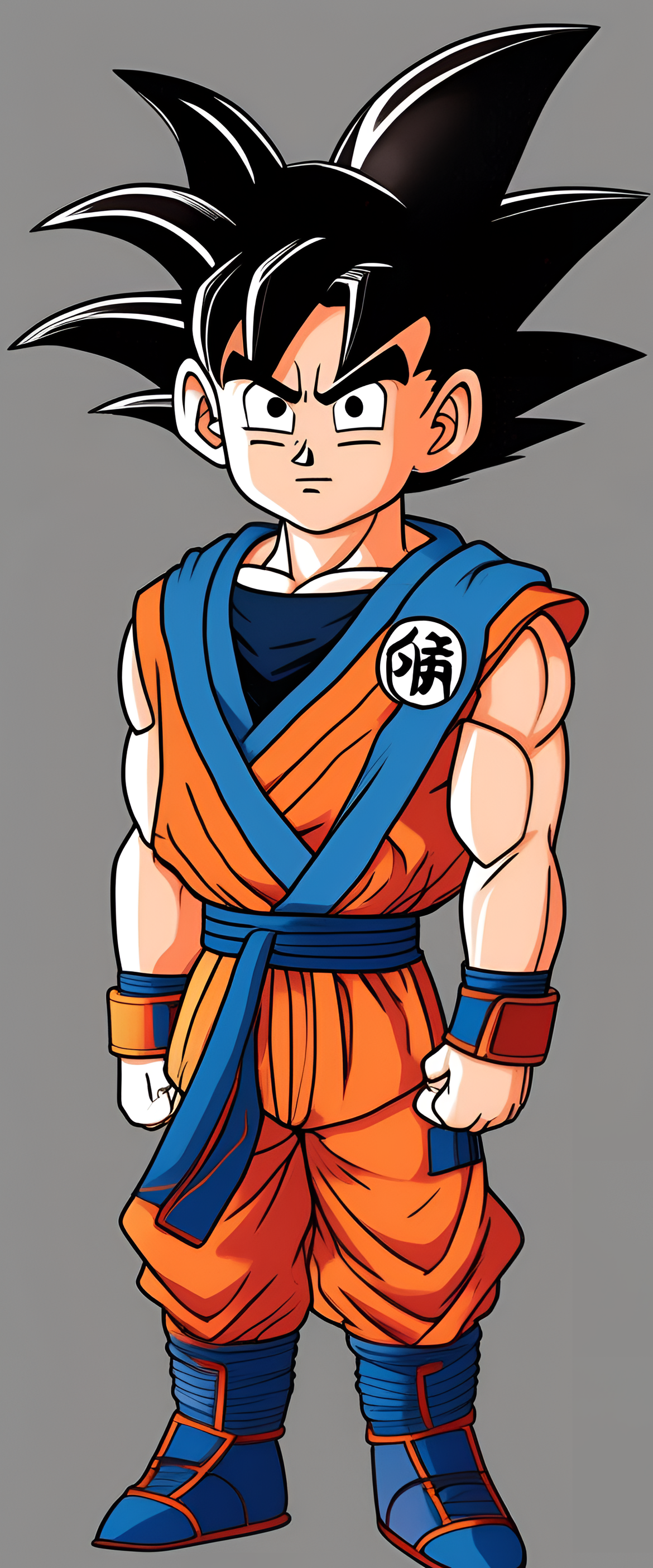 Colorful, animated depiction of Goku in a Pixaresque style.