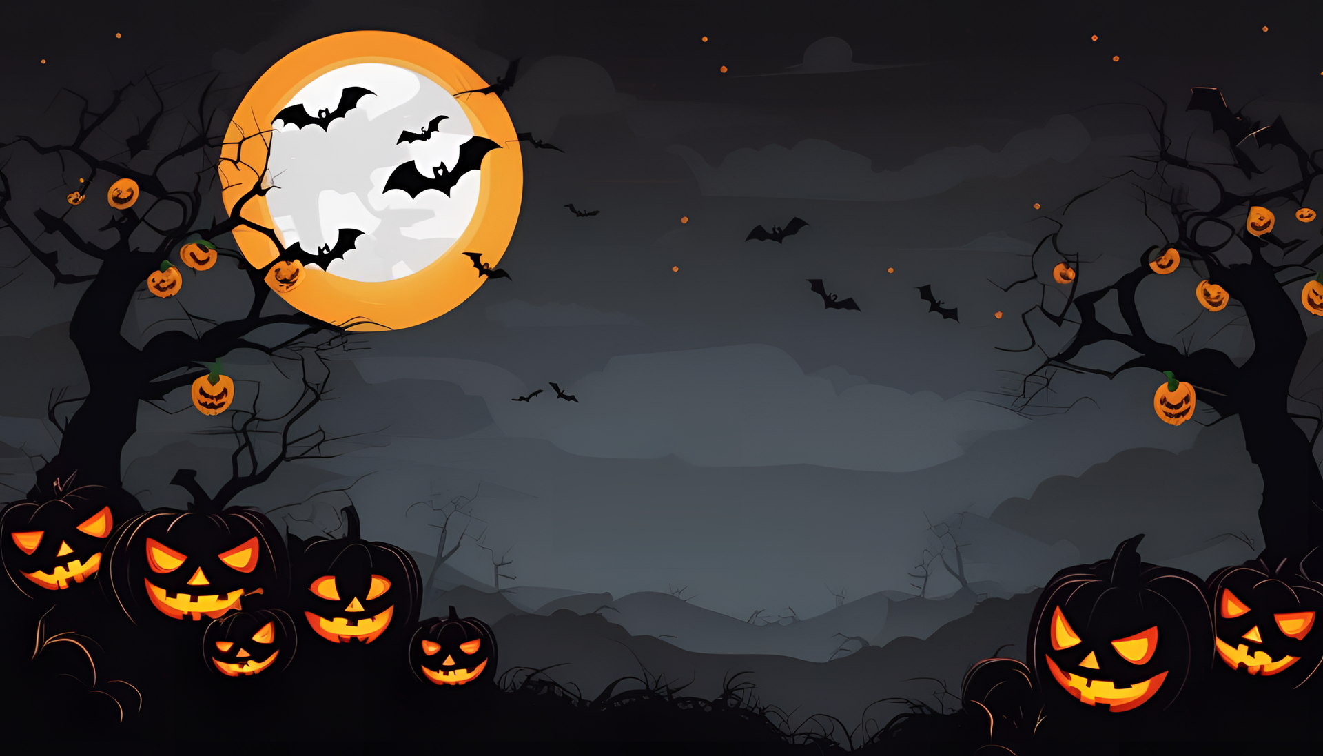 Halloween-themed desktop wallpaper featuring spooky elements in high definition.