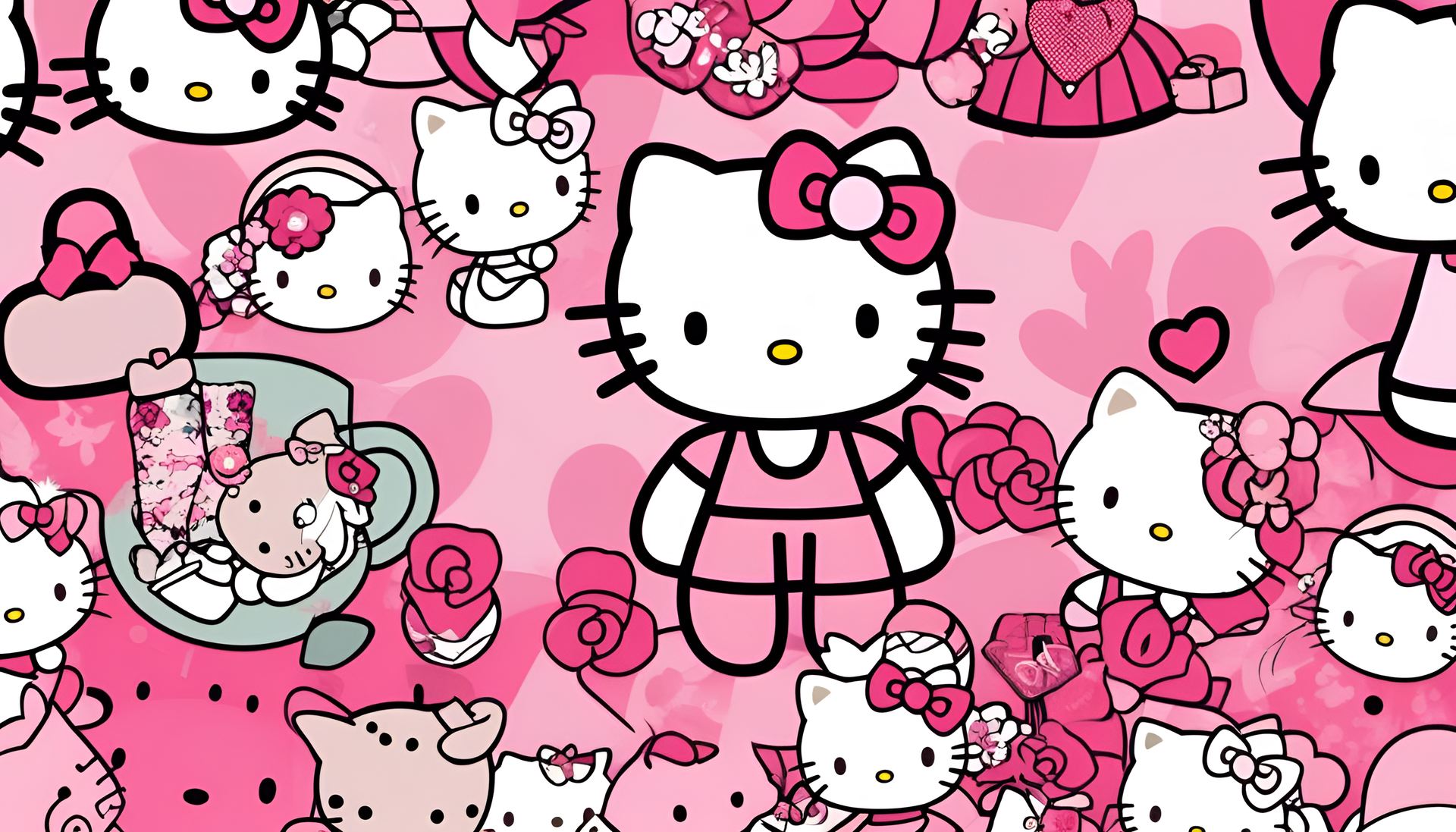 A Hello Kitty Background