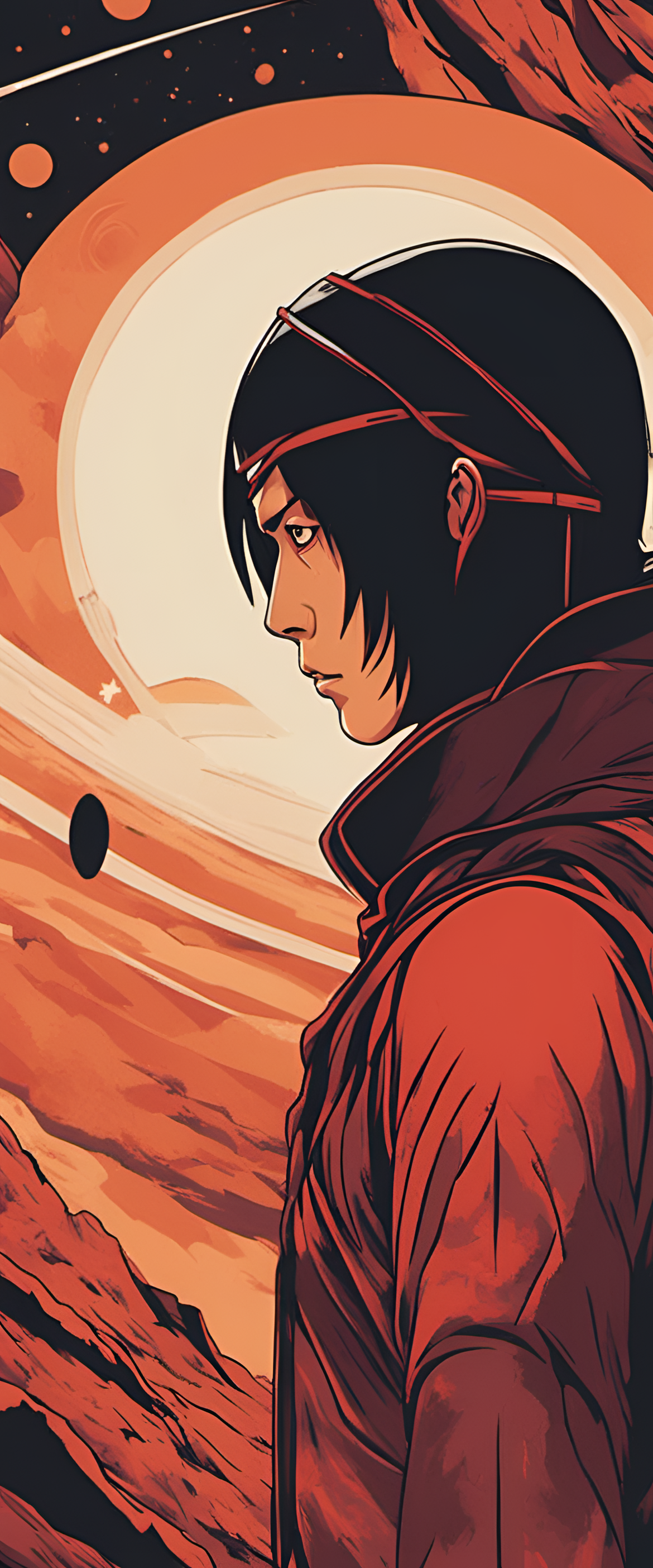 70's sci-fi Itachi wallpaper