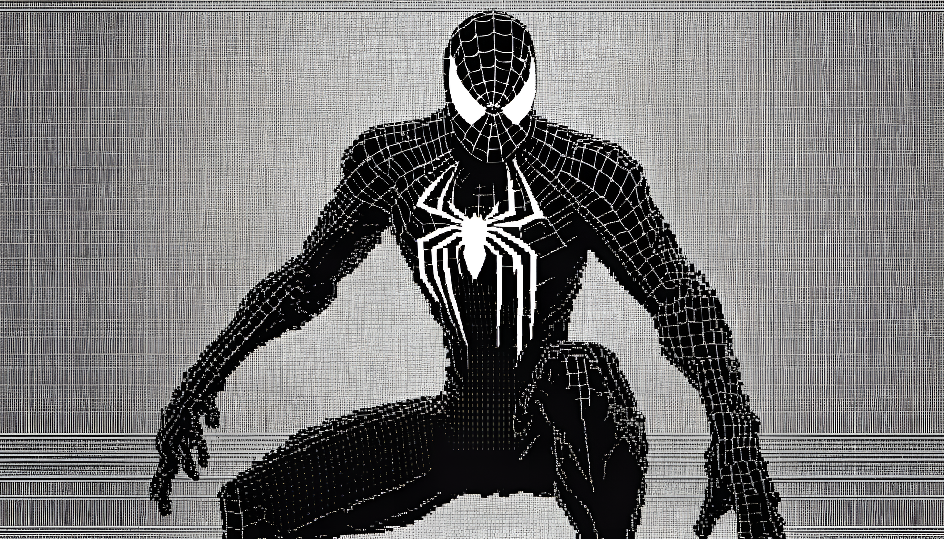 Spider-Man in award-winning ASCII art.