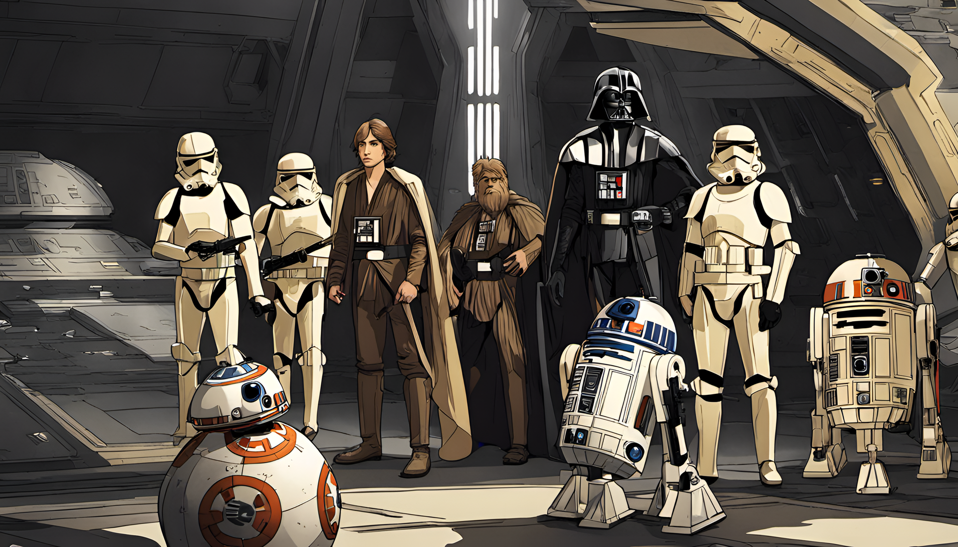 Star Wars-themed profile picture featuring characters and elements from the franchise.