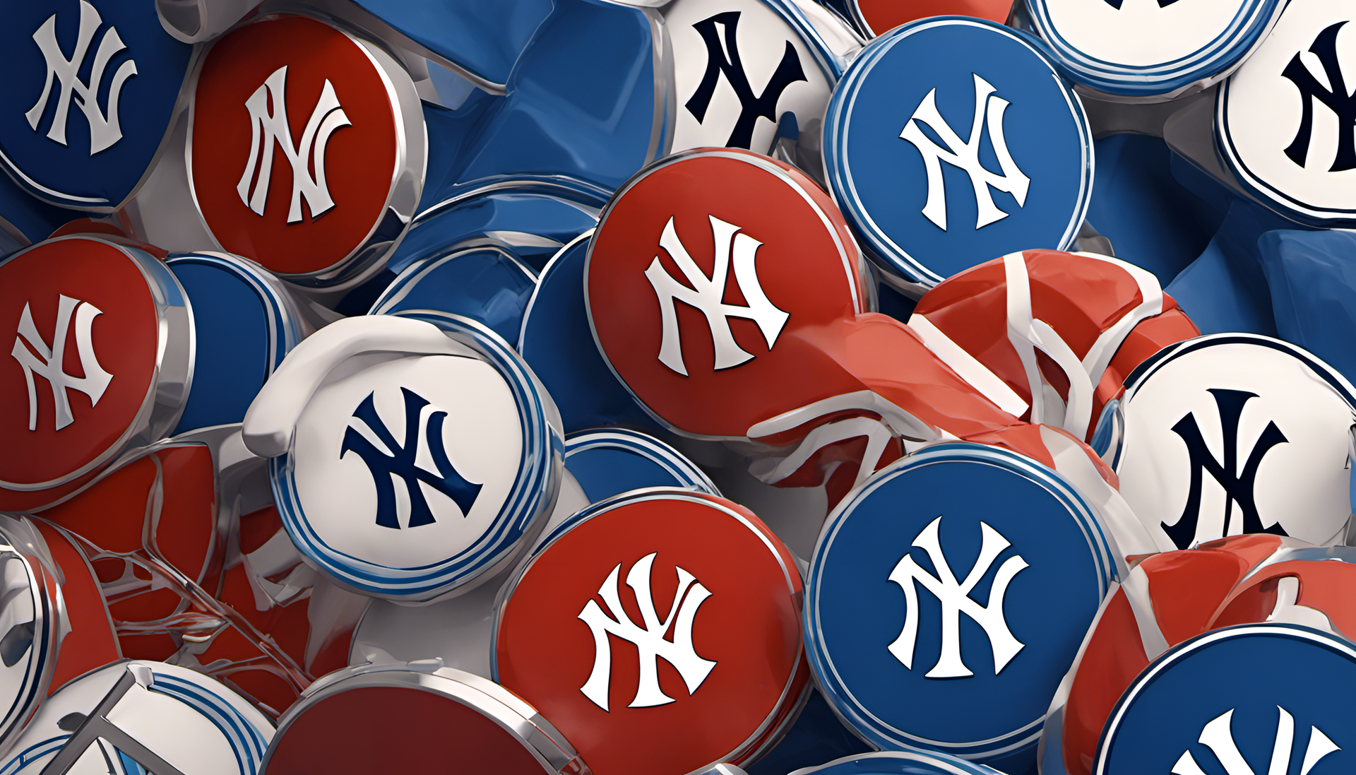 Vibrant blue Yankees logo with striking colors and sharp details.