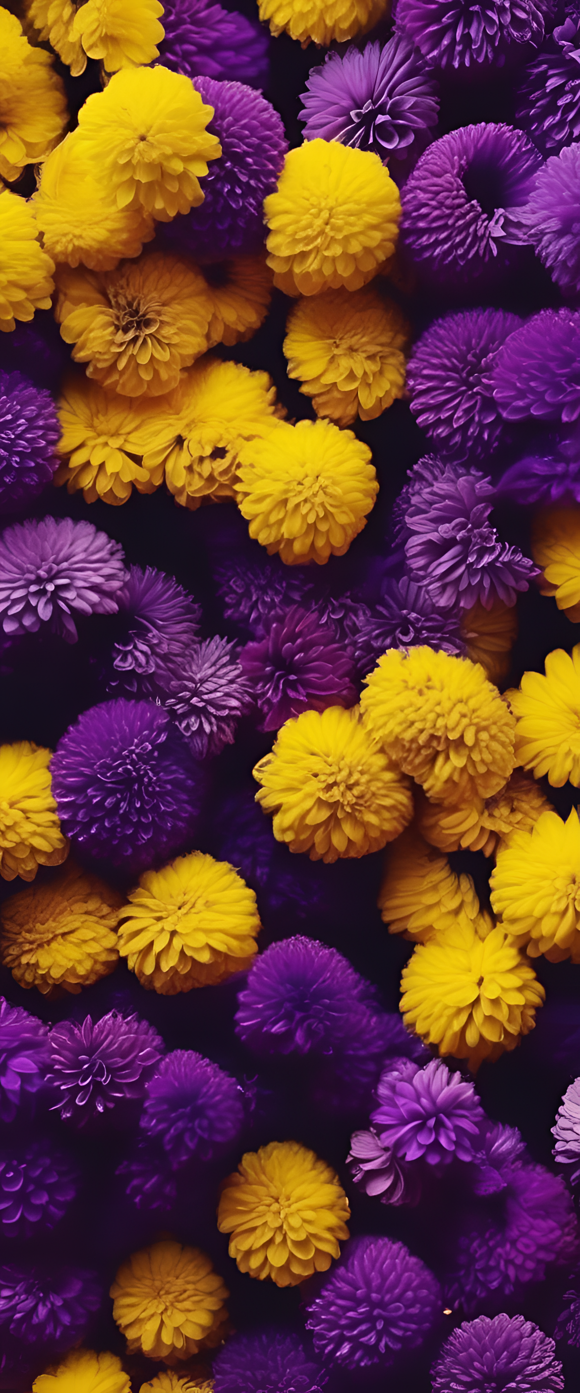 Purple and yellow aesthetic wallpaper