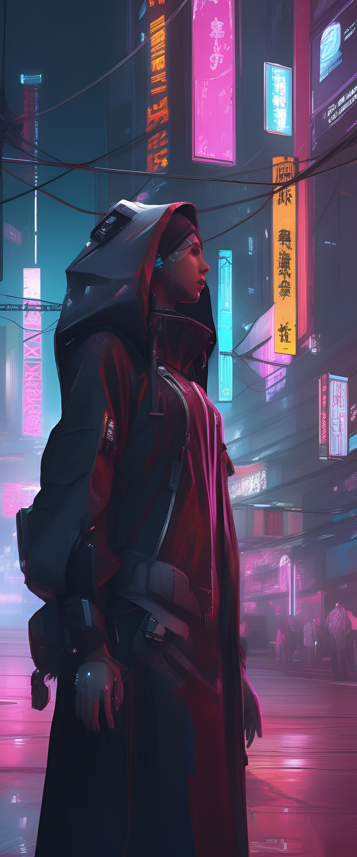 A futuristic cityscape illuminated by neon lights, showcasing the allure of cyberpunk.