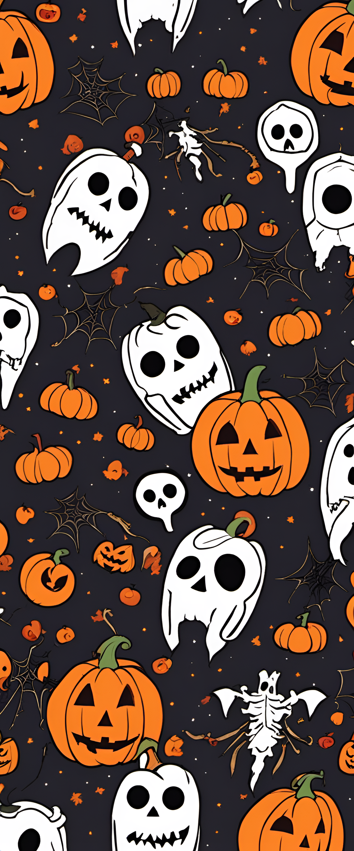 Halloween-themed profile picture with a spooky wallpaper design.