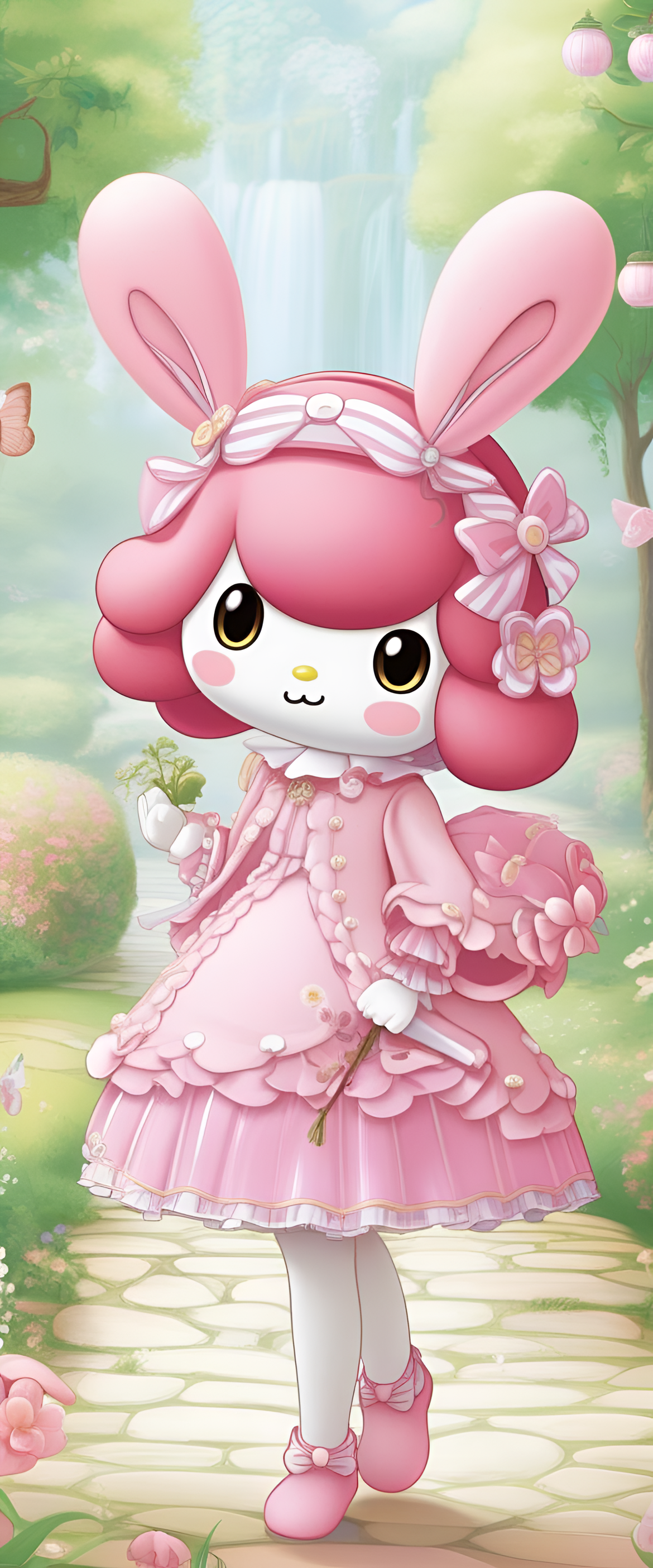 My Melody-themed phone wallpaper with stunning design.