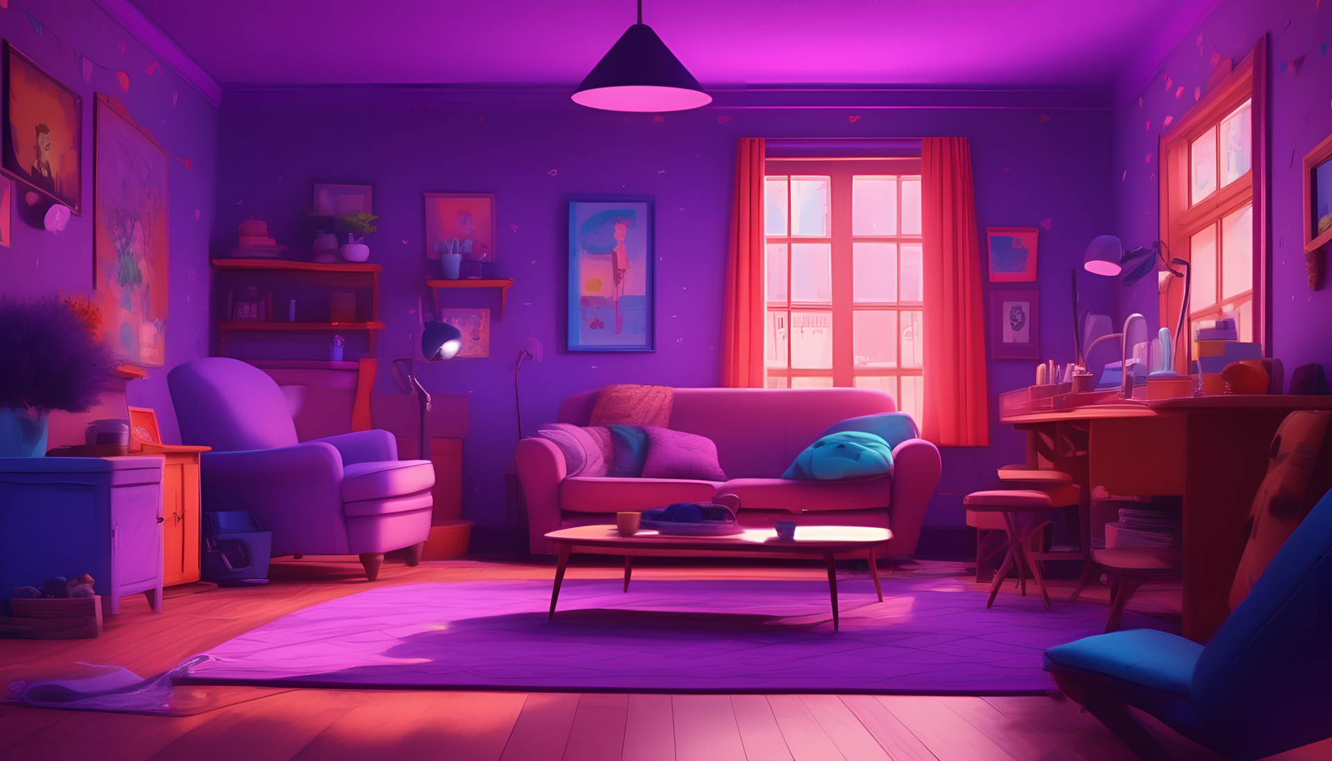 Vibrant purple background with a Pixar-style design.