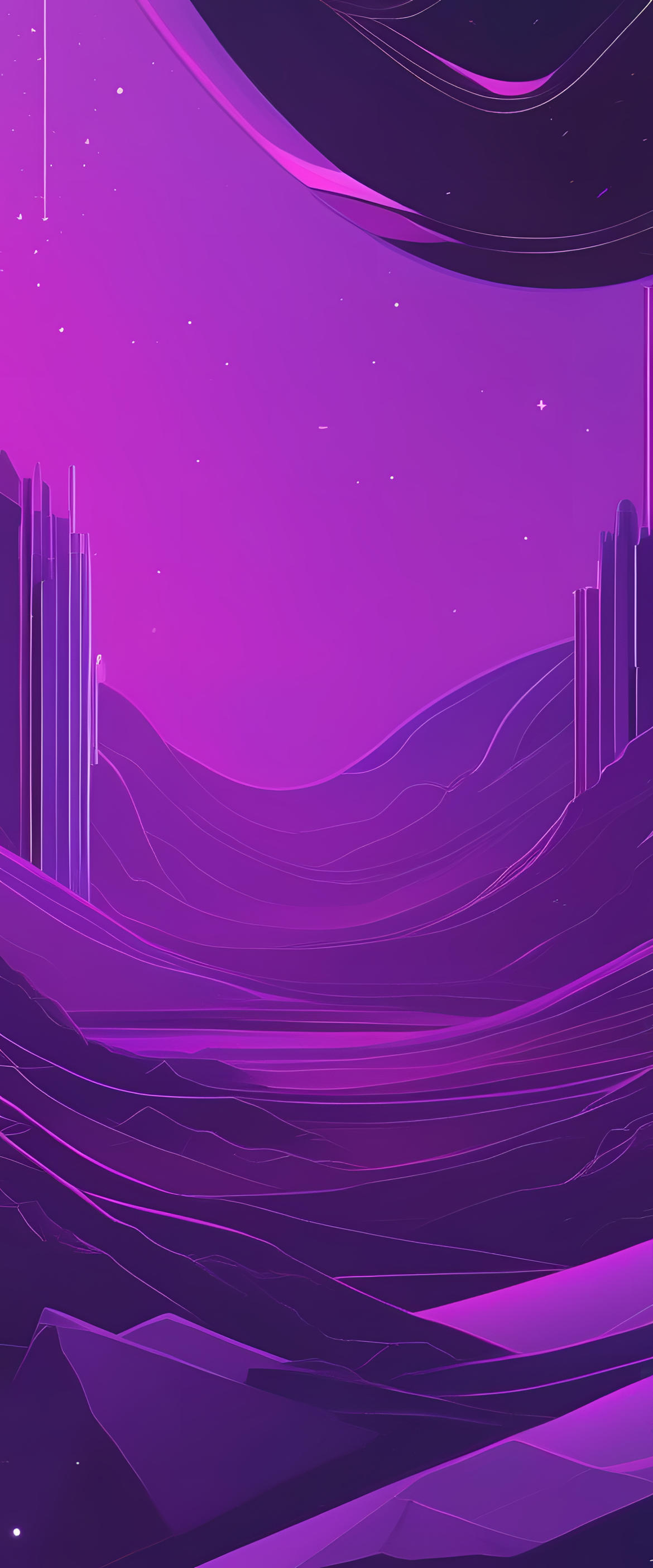 Vibrant purple gradient wallpaper with a pleasing aesthetic.